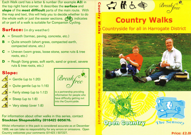 front cover of Country Places - Harrogate District